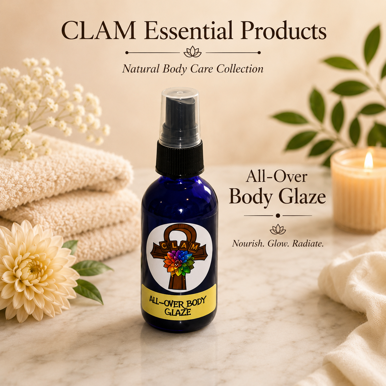 CLAM Body Oil glaze