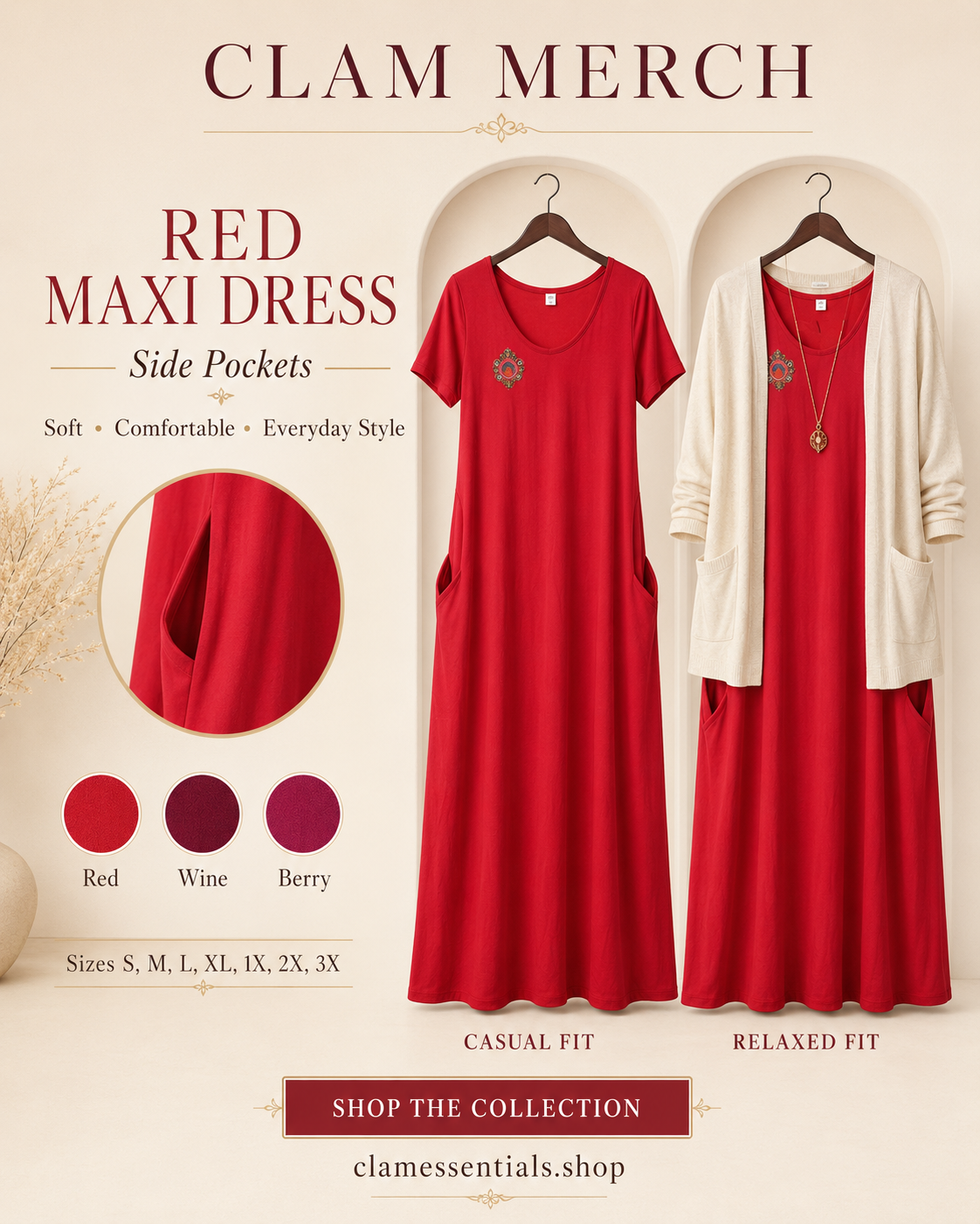 CLAMFit Maxi Dress