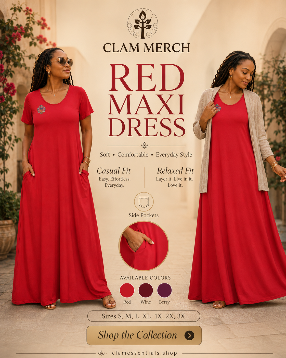 CLAMFit Maxi Dress