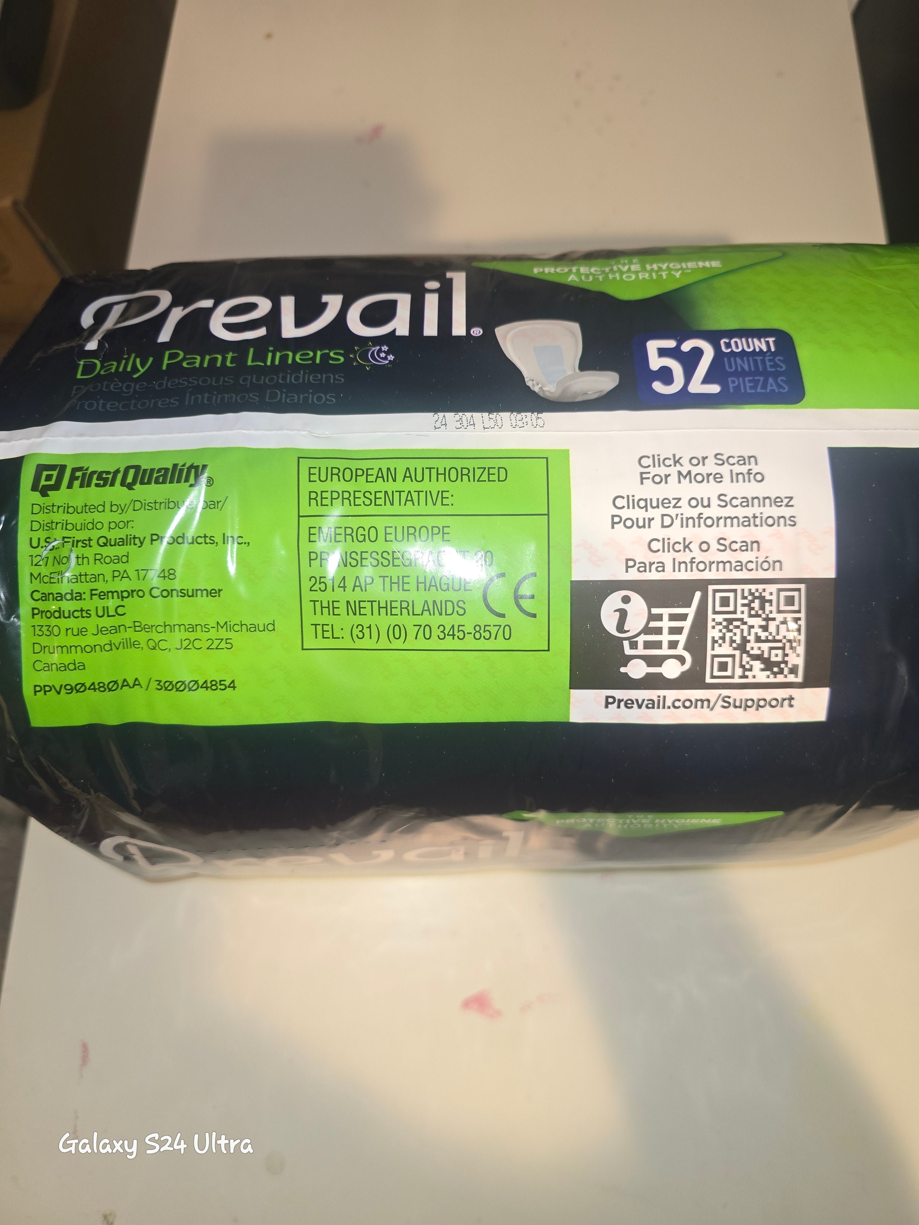 Prevail Daily Pant Liners